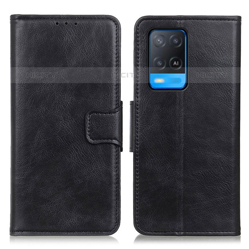 Coque Portefeuille Livre Cuir Etui Clapet M09L pour Oppo A54 4G Noir Plus