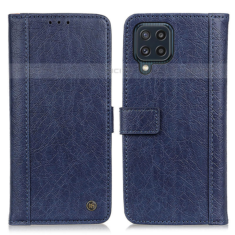 Coque Portefeuille Livre Cuir Etui Clapet M10L pour Samsung Galaxy M32 4G Bleu Plus