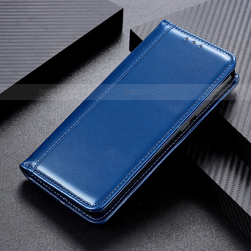 Coque Portefeuille Livre Cuir Etui Clapet M12L pour Samsung Galaxy S22 Ultra 5G Bleu Plus