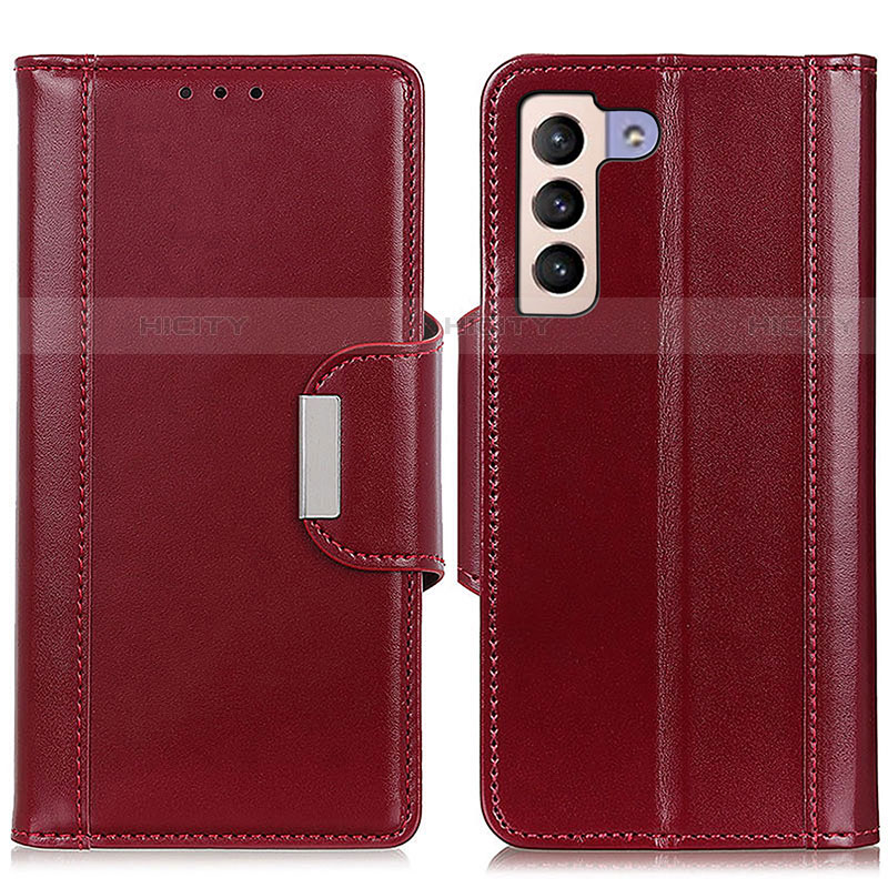 Coque Portefeuille Livre Cuir Etui Clapet M13L pour Samsung Galaxy S22 5G Rouge Plus
