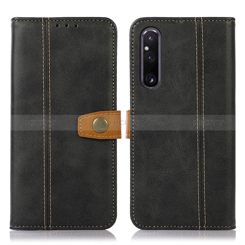 Coque Portefeuille Livre Cuir Etui Clapet M16L pour Sony Xperia 1 V Noir Plus