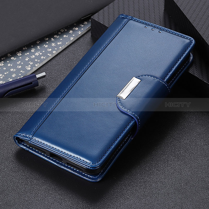 Coque Portefeuille Livre Cuir Etui Clapet ML13 pour Huawei Honor 60 Pro 5G Bleu Plus