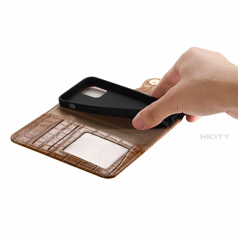 Coque Portefeuille Livre Cuir Etui Clapet N02 pour Apple iPhone 12 Mini Plus