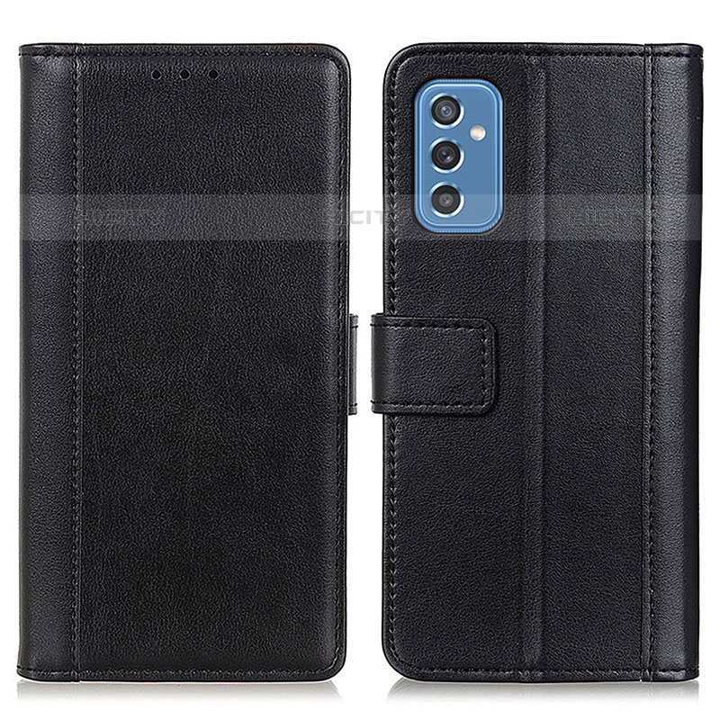 Coque Portefeuille Livre Cuir Etui Clapet N02P pour Samsung Galaxy M52 5G Noir Plus