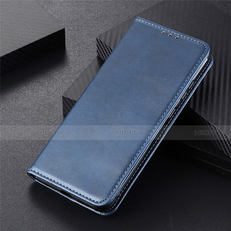 Coque Portefeuille Livre Cuir Etui Clapet N03 pour Huawei P40 Bleu Plus