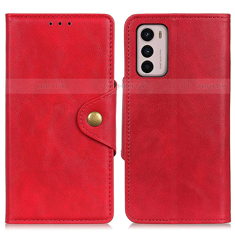 Coque Portefeuille Livre Cuir Etui Clapet N03P pour Motorola Moto G42 Rouge Plus