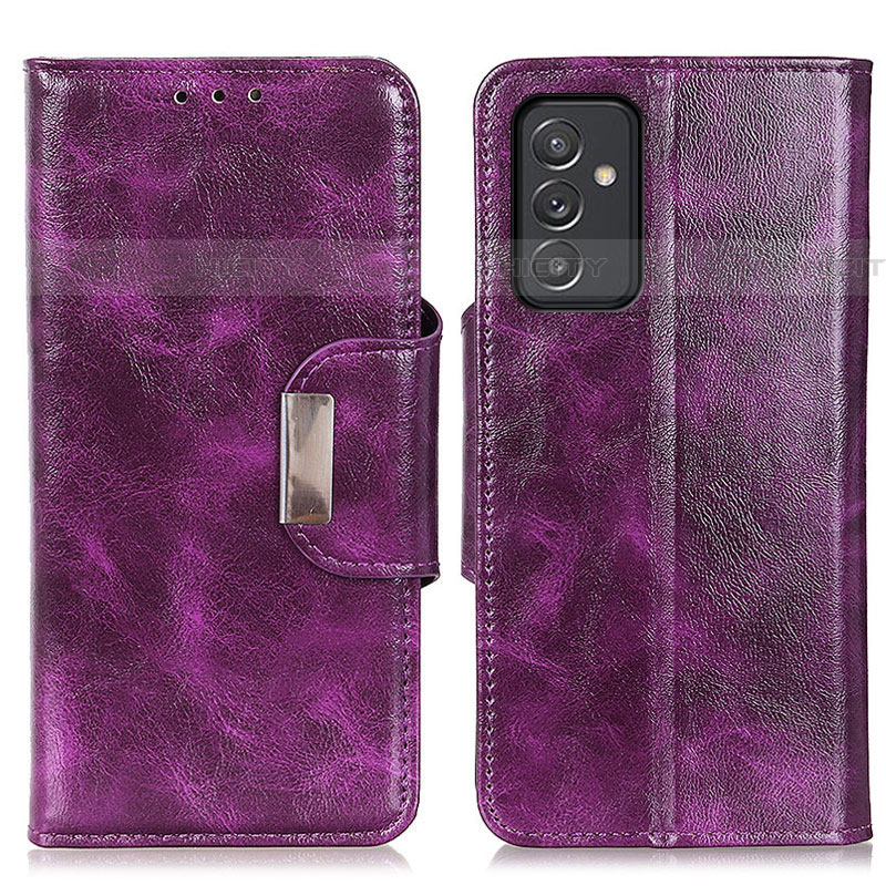 Coque Portefeuille Livre Cuir Etui Clapet N04P pour Samsung Galaxy A05s Violet Plus