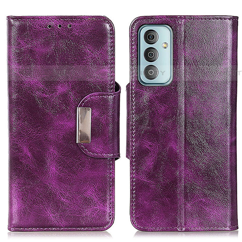 Coque Portefeuille Livre Cuir Etui Clapet N04P pour Samsung Galaxy M13 4G Violet Plus