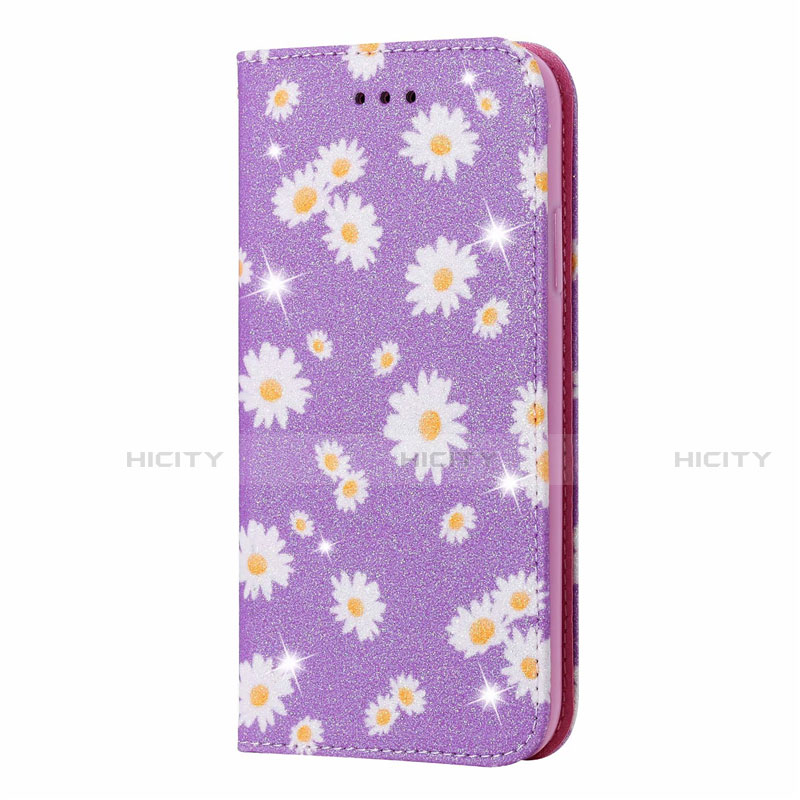 Coque Portefeuille Livre Cuir Etui Clapet N05 pour Samsung Galaxy Note 20 Ultra 5G Violet Clair Plus