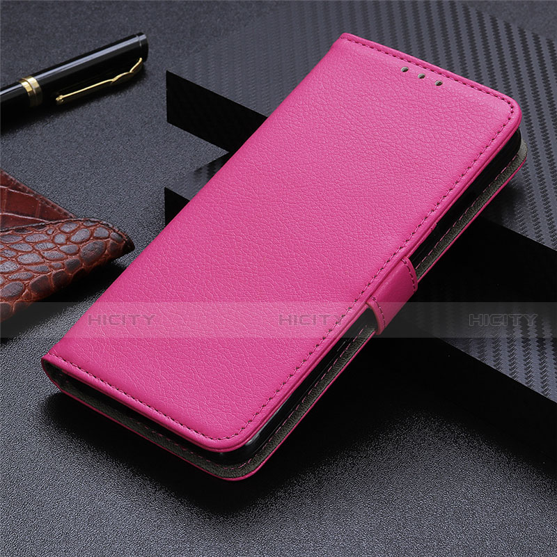 Coque Portefeuille Livre Cuir Etui Clapet N06 pour Huawei P40 Pro+ Plus Rose Rouge Plus