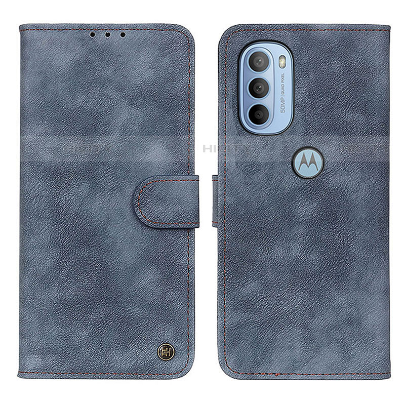 Coque Portefeuille Livre Cuir Etui Clapet N06P pour Motorola Moto G41 Bleu Plus