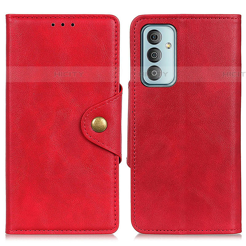 Coque Portefeuille Livre Cuir Etui Clapet N06P pour Samsung Galaxy M13 4G Rouge Plus