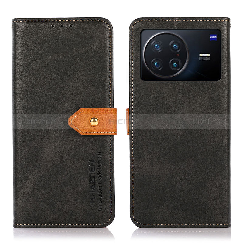 Coque Portefeuille Livre Cuir Etui Clapet N07P pour Vivo X Note Noir Plus
