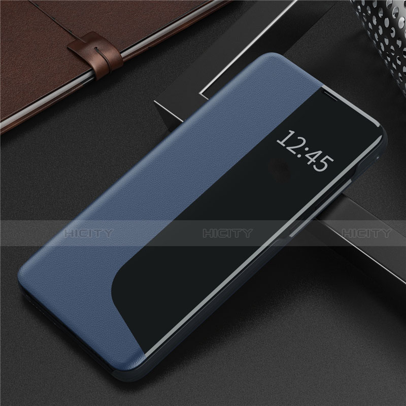 Coque Portefeuille Livre Cuir Etui Clapet N09 pour Huawei P40 Bleu Plus