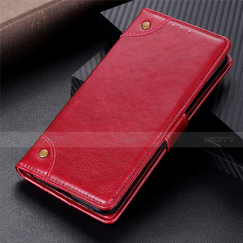 Coque Portefeuille Livre Cuir Etui Clapet N10 pour Samsung Galaxy Note 20 Ultra 5G Rouge Plus