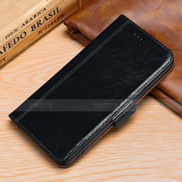 Coque Portefeuille Livre Cuir Etui Clapet P01 pour Huawei P30 Lite Noir Plus