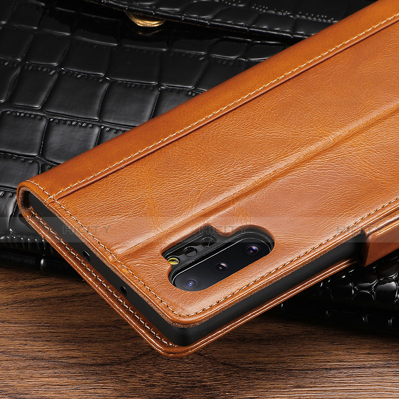 Coque Portefeuille Livre Cuir Etui Clapet P01 pour Samsung Galaxy Note 10 Plus 5G Plus