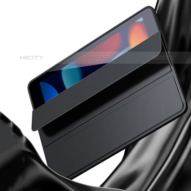 Coque Portefeuille Livre Cuir Etui Clapet P02 pour Apple iPad 10.2 (2020) Noir Plus