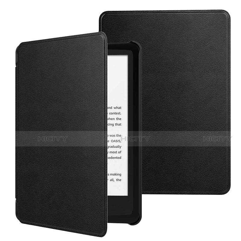 Coque Portefeuille Livre Cuir Etui Clapet pour Amazon Kindle 6 inch Noir Plus