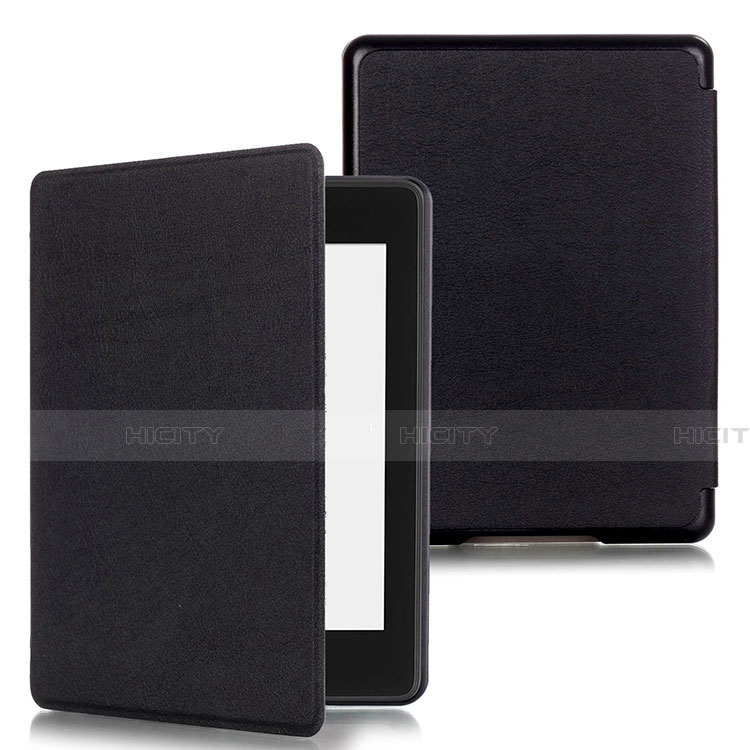 Coque Portefeuille Livre Cuir Etui Clapet pour Amazon Kindle Paperwhite 6 inch Noir Plus