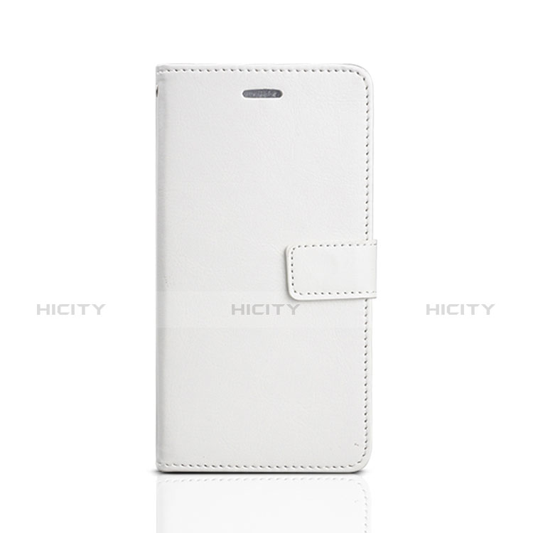 Coque Portefeuille Livre Cuir Etui Clapet pour Huawei Enjoy 8e Lite Blanc Plus