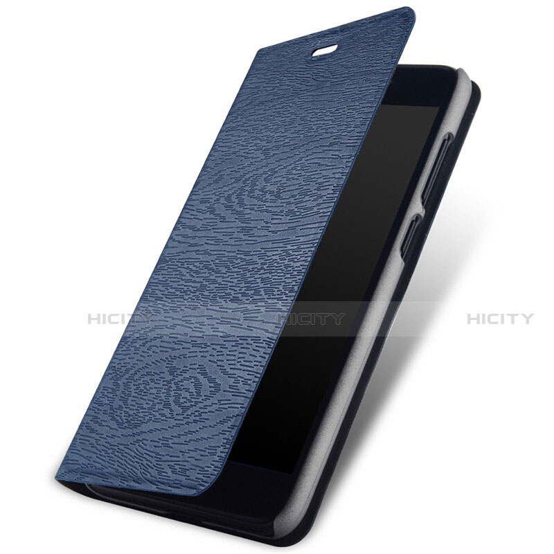 Coque Portefeuille Livre Cuir Etui Clapet pour Huawei Honor 9 Lite Bleu Plus