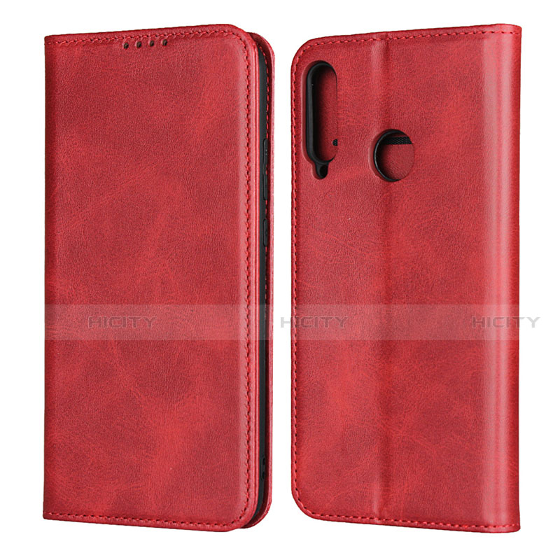 Coque Portefeuille Livre Cuir Etui Clapet pour Huawei Honor 9C Rouge Plus