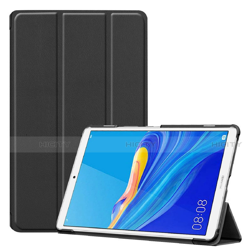 Coque Portefeuille Livre Cuir Etui Clapet pour Huawei MediaPad M6 8.4 Noir Plus
