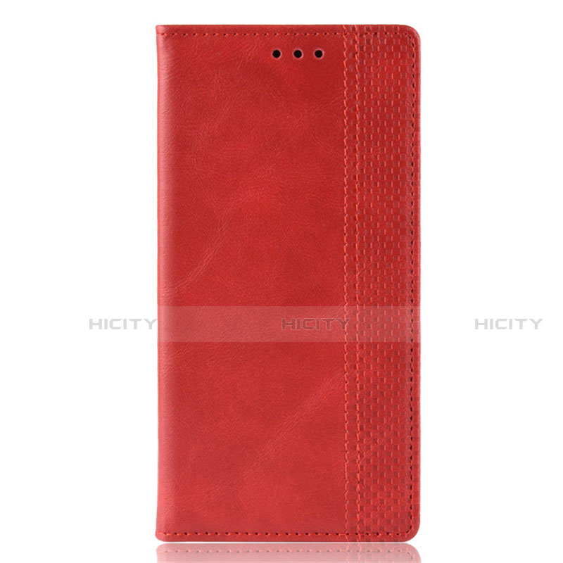 Coque Portefeuille Livre Cuir Etui Clapet pour Huawei P Smart (2020) Rouge Plus