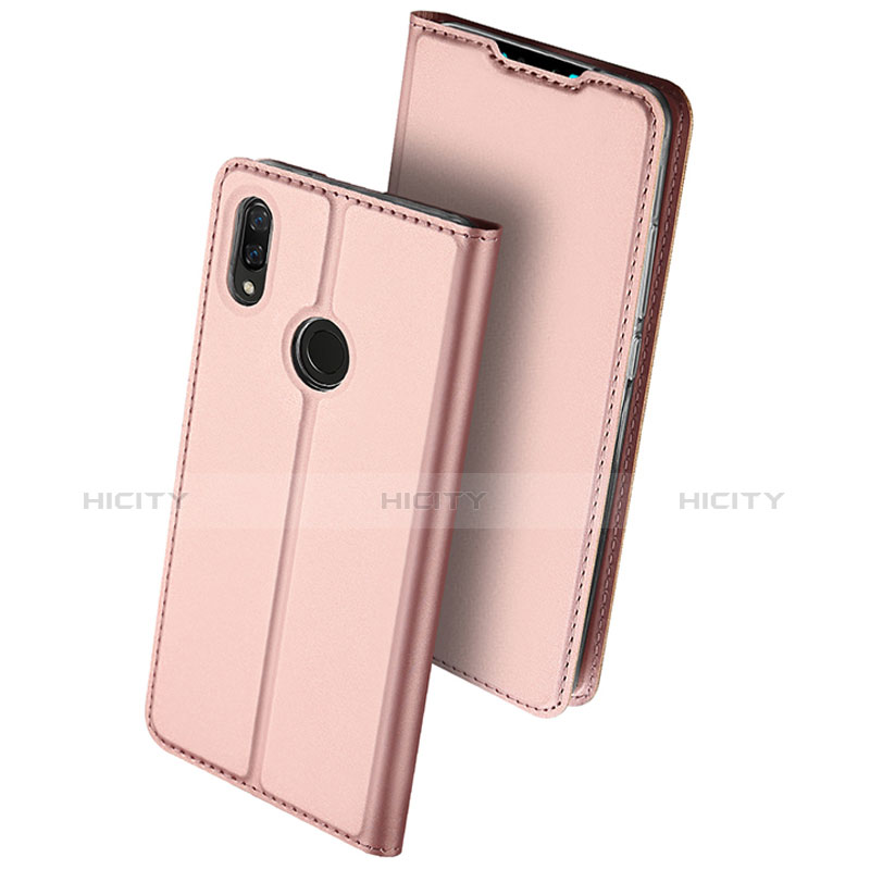 Coque Portefeuille Livre Cuir Etui Clapet pour Huawei Y9 (2019) Or Rose Plus
