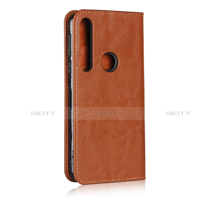 Coque Portefeuille Livre Cuir Etui Clapet pour Motorola Moto G8 Play Orange Plus