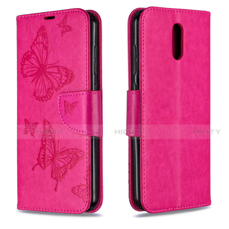 Coque Portefeuille Livre Cuir Etui Clapet pour Nokia 2.3 Rose Rouge Plus