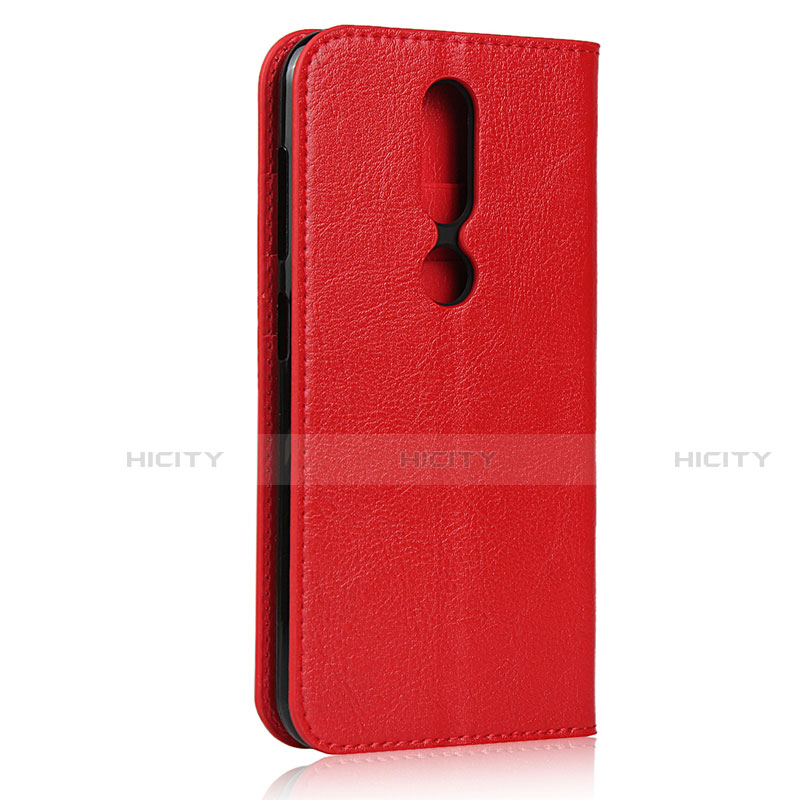 Coque Portefeuille Livre Cuir Etui Clapet pour Nokia 4.2 Rouge Plus