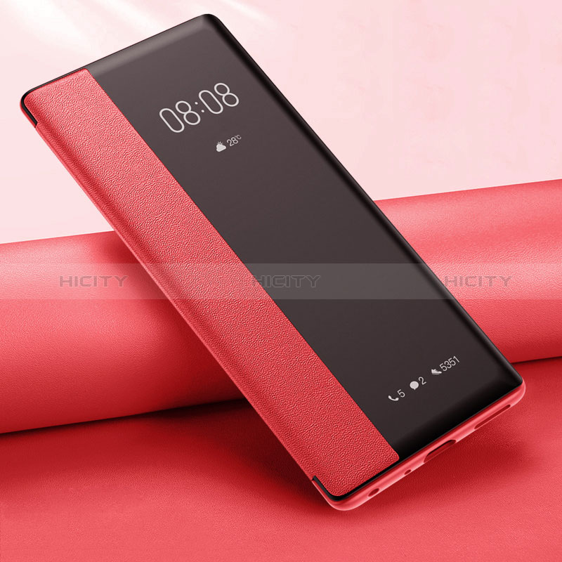 Coque Portefeuille Livre Cuir Etui Clapet pour OnePlus 12 5G Rouge Plus