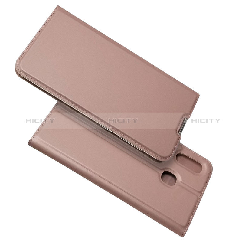 Coque Portefeuille Livre Cuir Etui Clapet pour Samsung Galaxy A20 Or Rose Plus