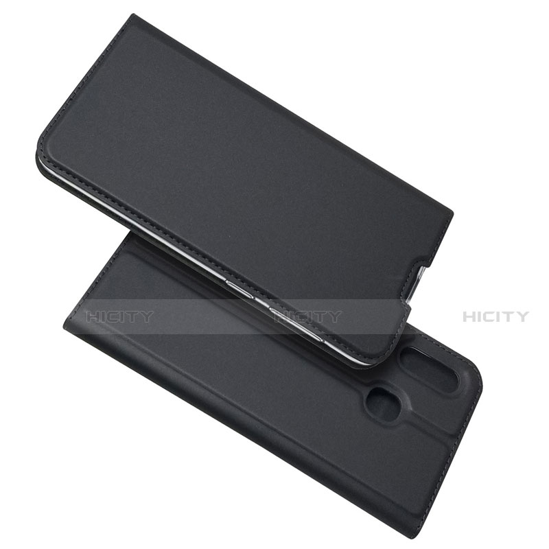 Coque Portefeuille Livre Cuir Etui Clapet pour Samsung Galaxy A30 Noir Plus