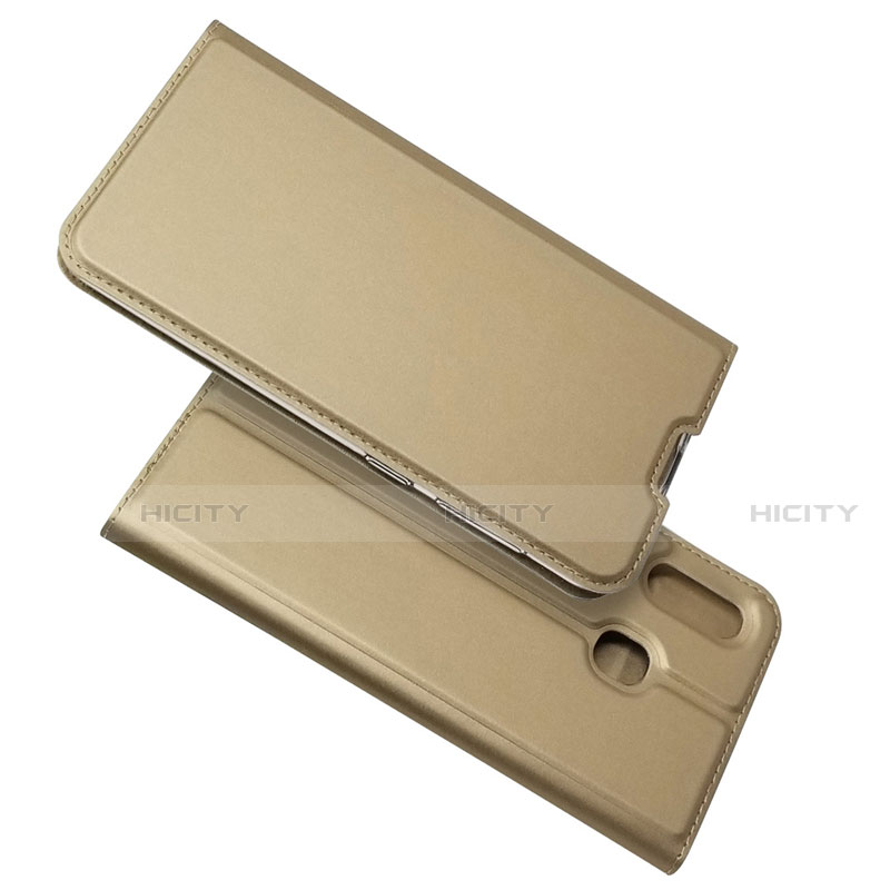 Coque Portefeuille Livre Cuir Etui Clapet pour Samsung Galaxy A30 Or Plus