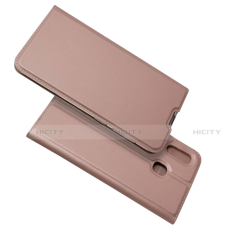 Coque Portefeuille Livre Cuir Etui Clapet pour Samsung Galaxy A30 Or Rose Plus