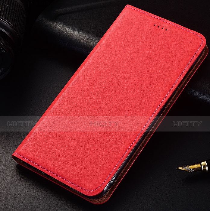 Coque Portefeuille Livre Cuir Etui Clapet pour Samsung Galaxy A6s Rouge Plus