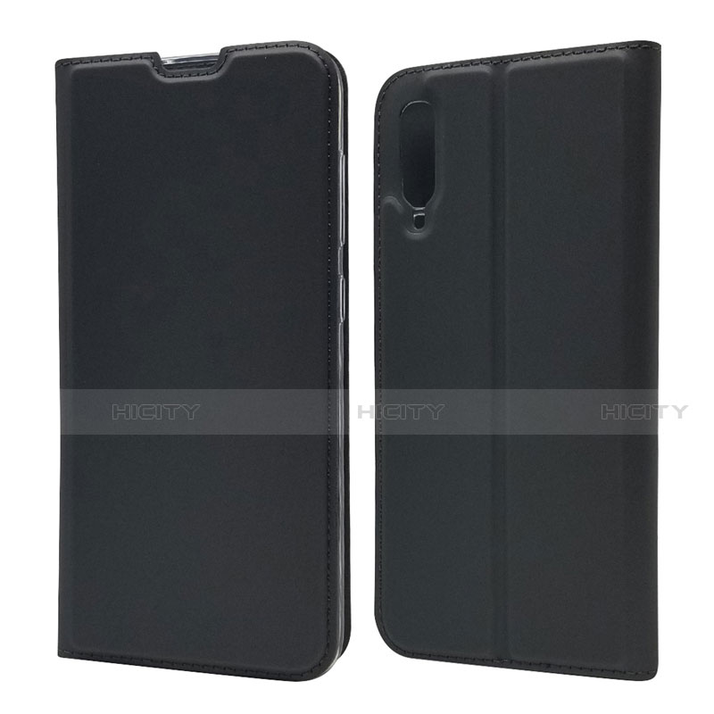 Coque Portefeuille Livre Cuir Etui Clapet pour Samsung Galaxy A70 Noir Plus