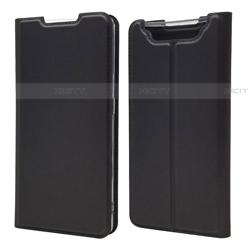 Coque Portefeuille Livre Cuir Etui Clapet pour Samsung Galaxy A90 4G Noir Plus