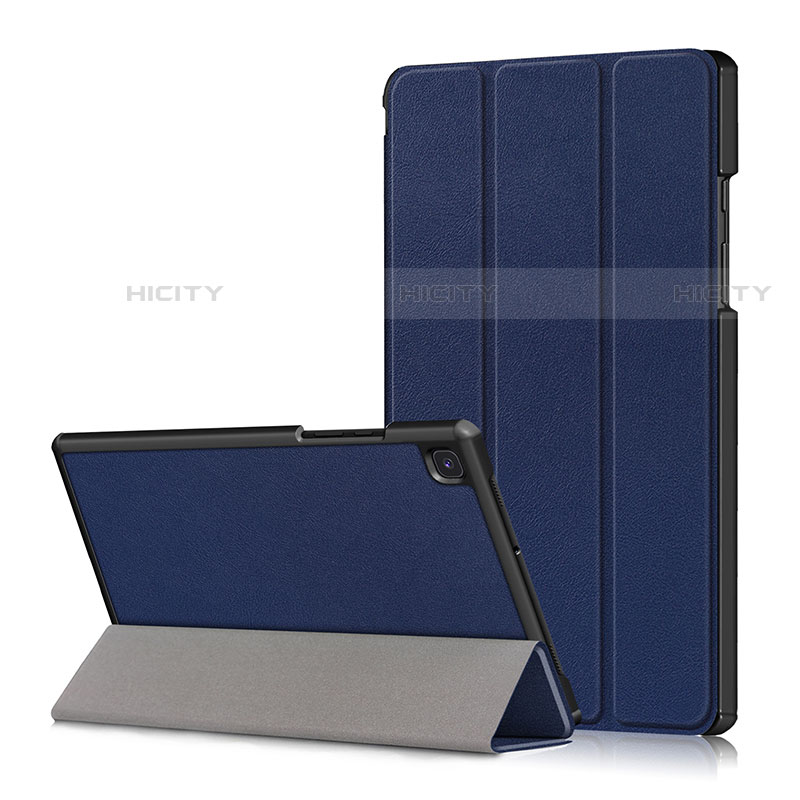 Coque Portefeuille Livre Cuir Etui Clapet pour Samsung Galaxy Tab A7 Wi-Fi 10.4 SM-T500 Bleu Plus
