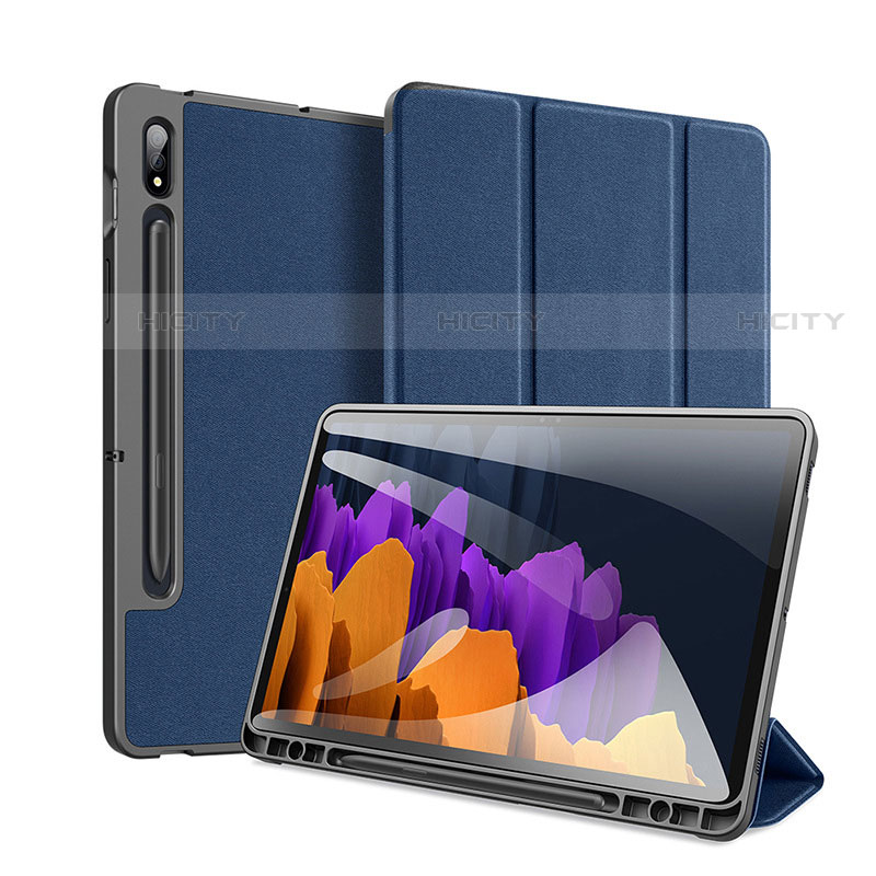 Coque Portefeuille Livre Cuir Etui Clapet pour Samsung Galaxy Tab S7 4G 11 SM-T875 Plus