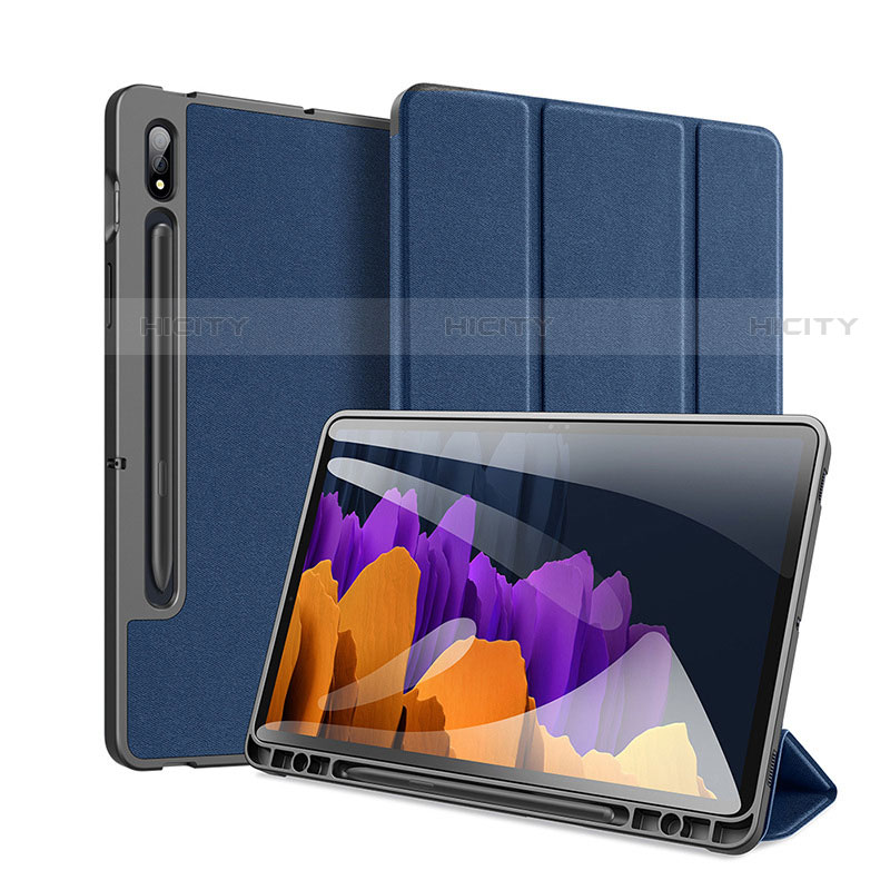 Coque Portefeuille Livre Cuir Etui Clapet pour Samsung Galaxy Tab S7 Plus 5G 12.4 SM-T976 Plus