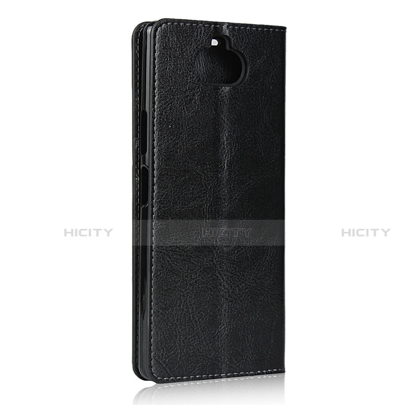 Coque Portefeuille Livre Cuir Etui Clapet pour Sony Xperia 8 Noir Plus