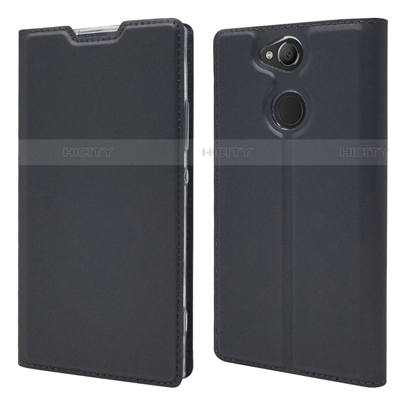 Coque Portefeuille Livre Cuir Etui Clapet pour Sony Xperia XA2 Noir Plus