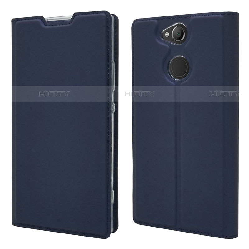 Coque Portefeuille Livre Cuir Etui Clapet pour Sony Xperia XA2 Ultra Bleu Plus