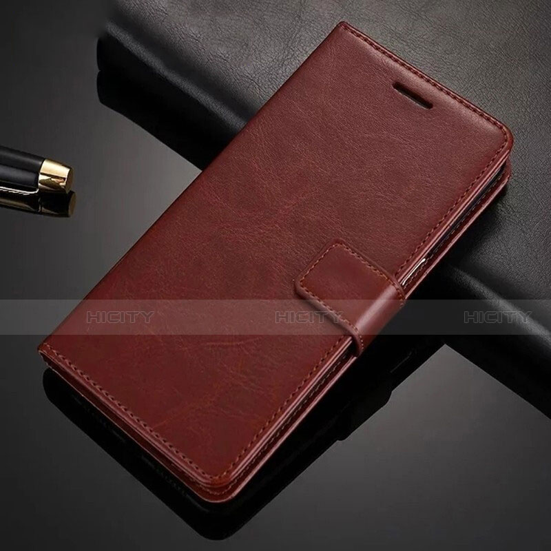 Coque Portefeuille Livre Cuir Etui Clapet pour Xiaomi Redmi Note 8 Pro Marron Plus