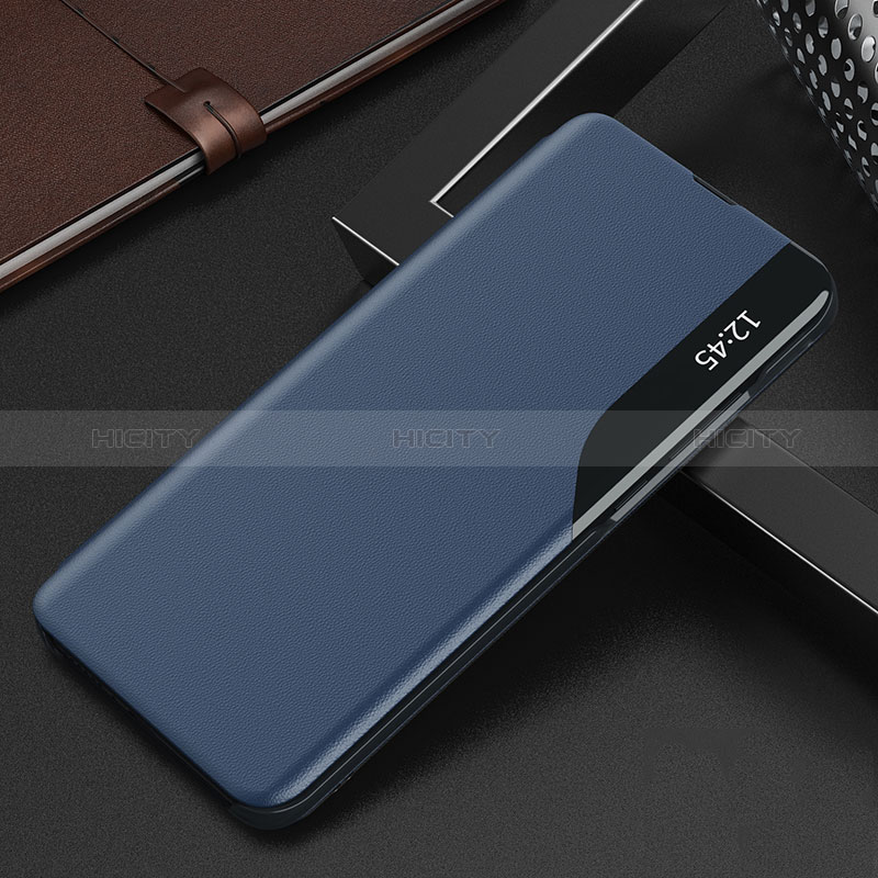 Coque Portefeuille Livre Cuir Etui Clapet Q02H pour Xiaomi Poco X3 Bleu Plus