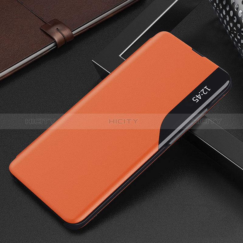 Coque Portefeuille Livre Cuir Etui Clapet Q02H pour Xiaomi Poco X3 Orange Plus